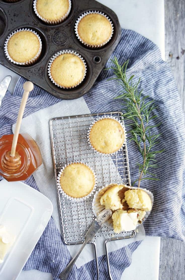 this rosemary honey cornbread will quickly become a family favorite recipe!