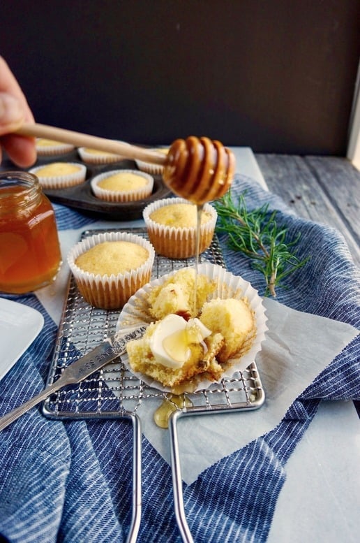 this rosemary honey cornbread will quickly become a family favorite recipe!