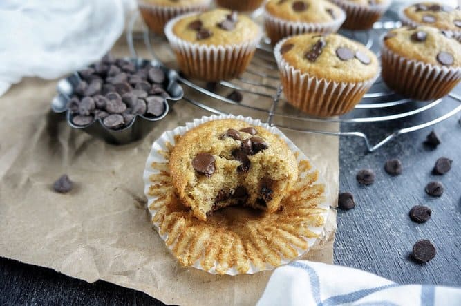 banana chocolate chip muffins