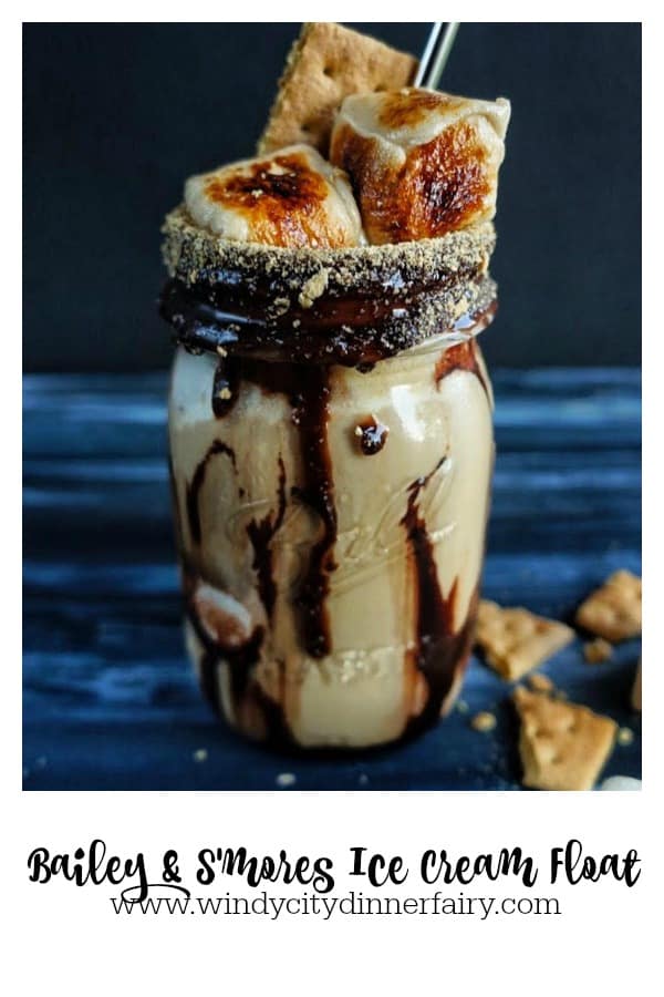 Bailey & S'mores Ice Cream Float | A boozy twist on a summer favorite