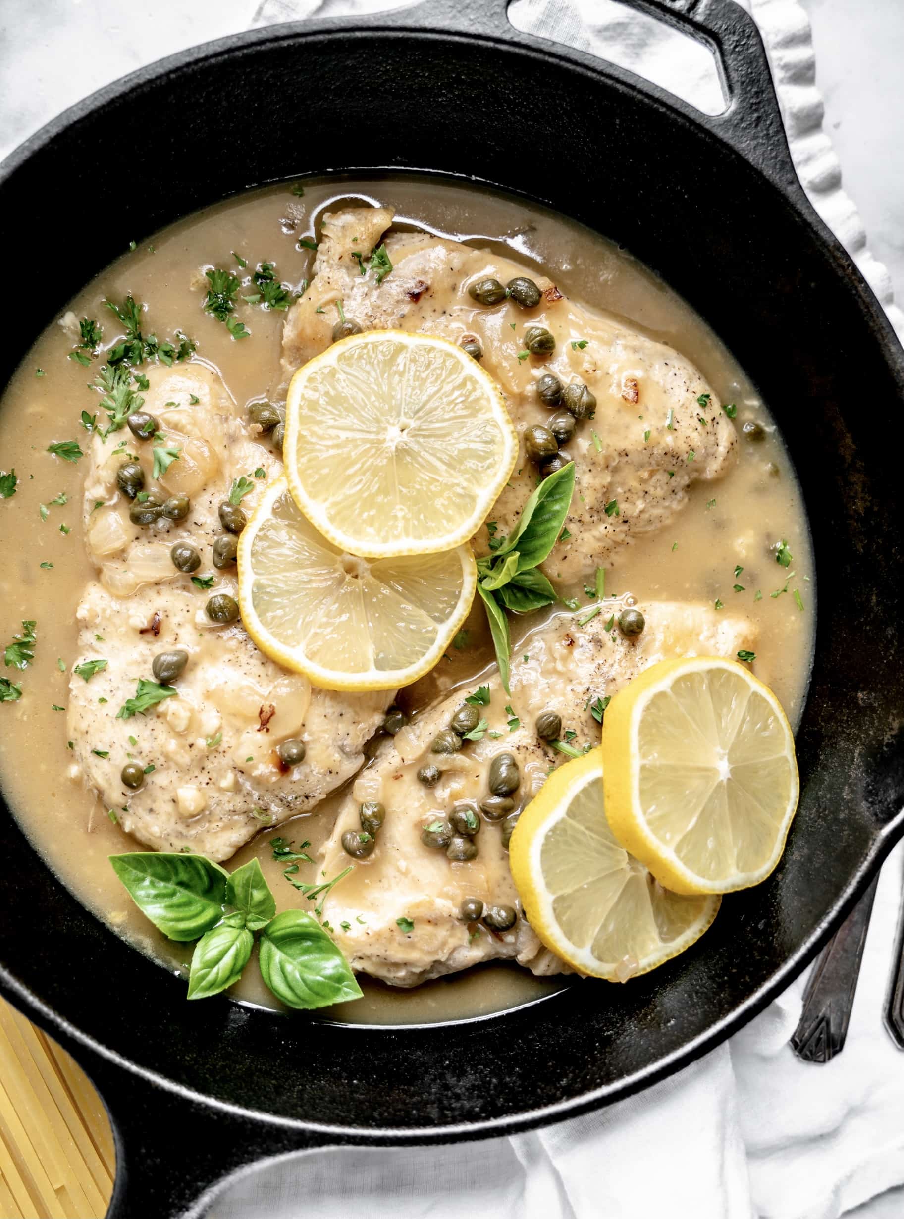 Chicken Piccata alla Siciliana