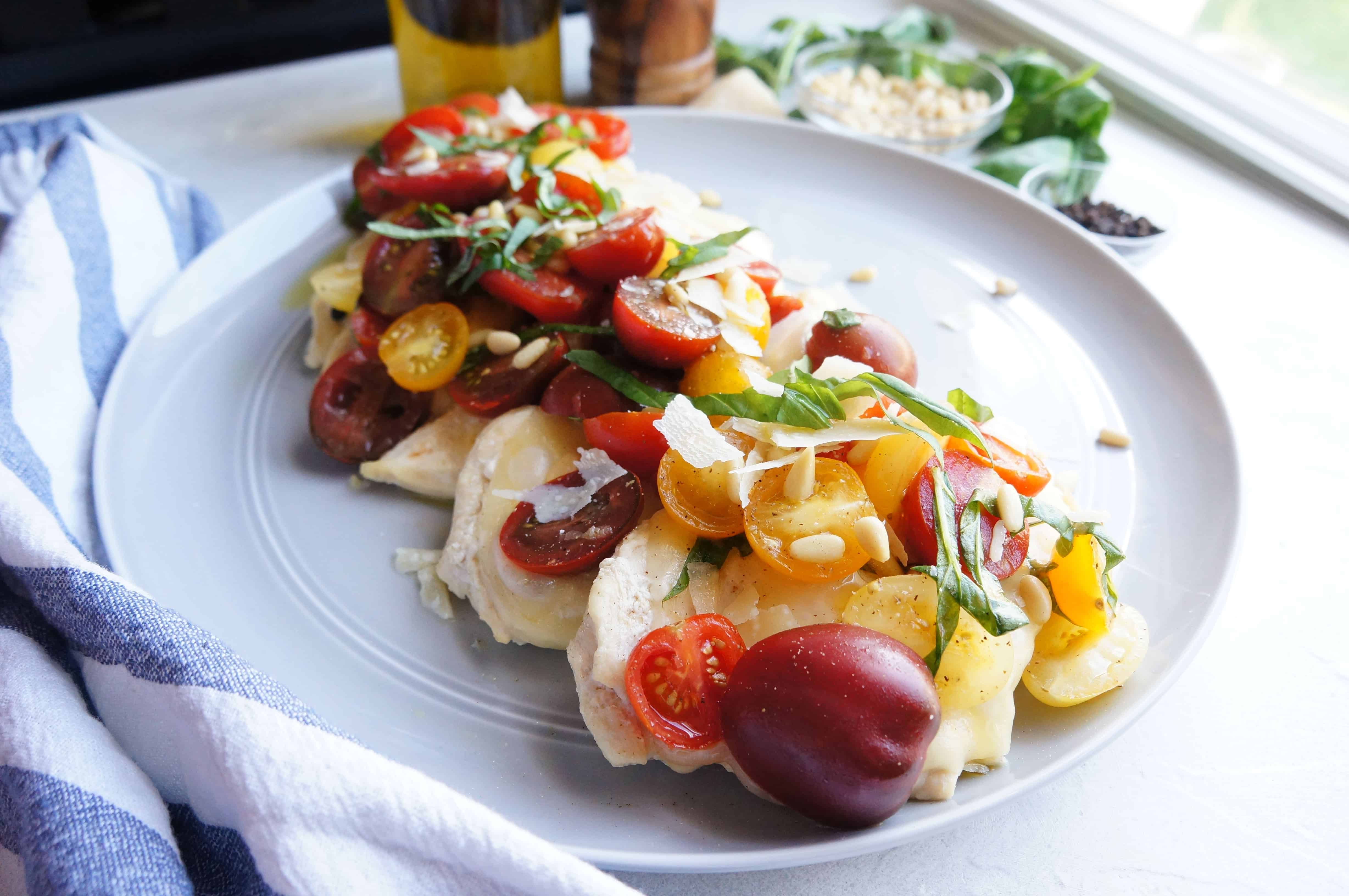 Chicken Bruschetta | a light and flavorful meal your whole family will love