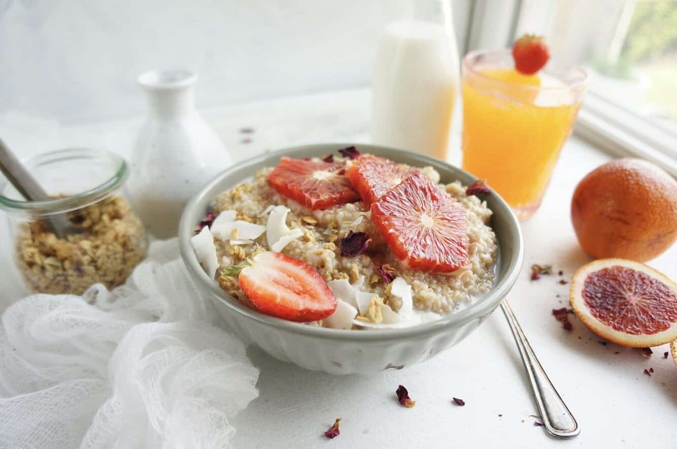 Blood orange steel cut oatmeal. The perfect yummy way to kickstart the day!