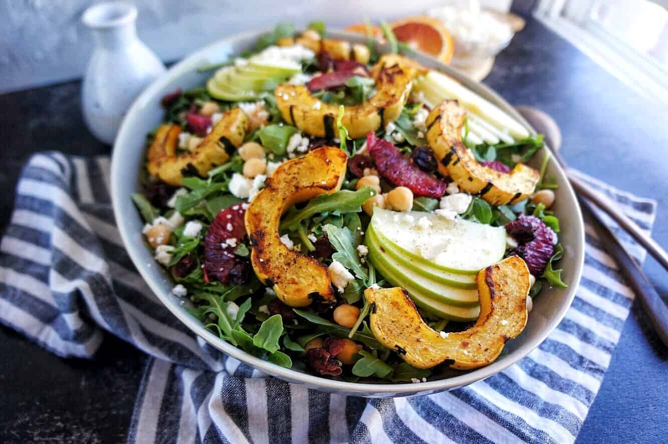 Harvest Salad with Blood Orange Vinaigrette will give you all the fall feels