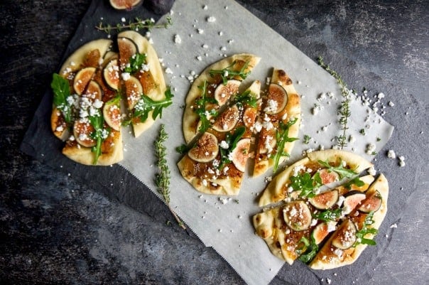 Fig and goat cheese flatbreads | so full of flavor, you'll have a hard time sharing them!