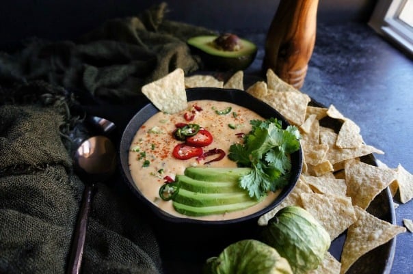 This addicting queso dip that will please your guests even when the touchdowns aren't happening.