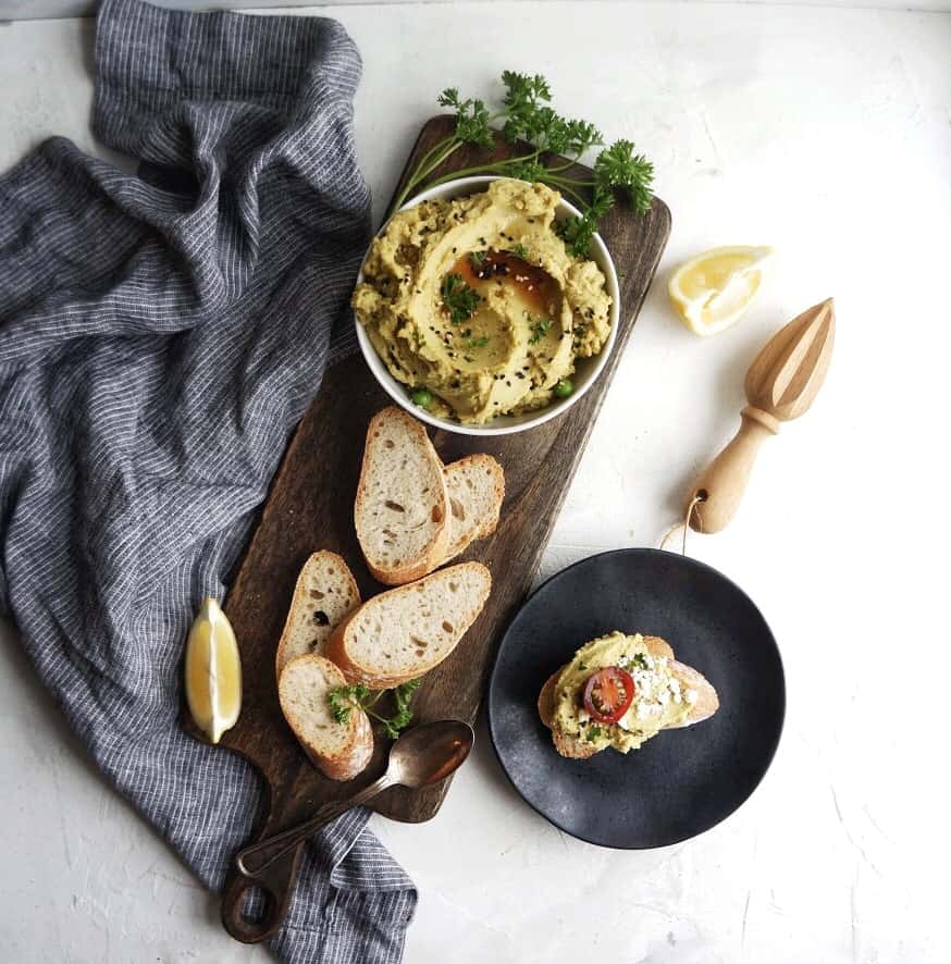 split pea hummus