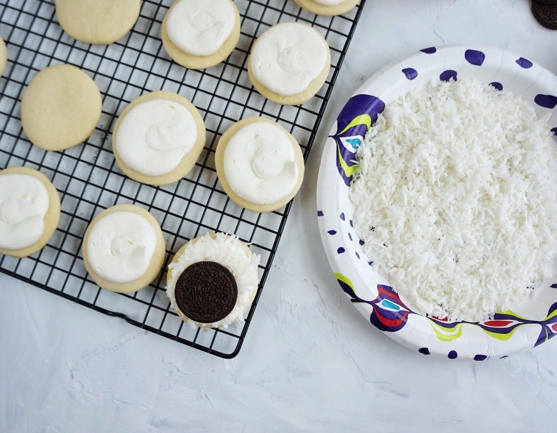 Polar bear sugar cookies