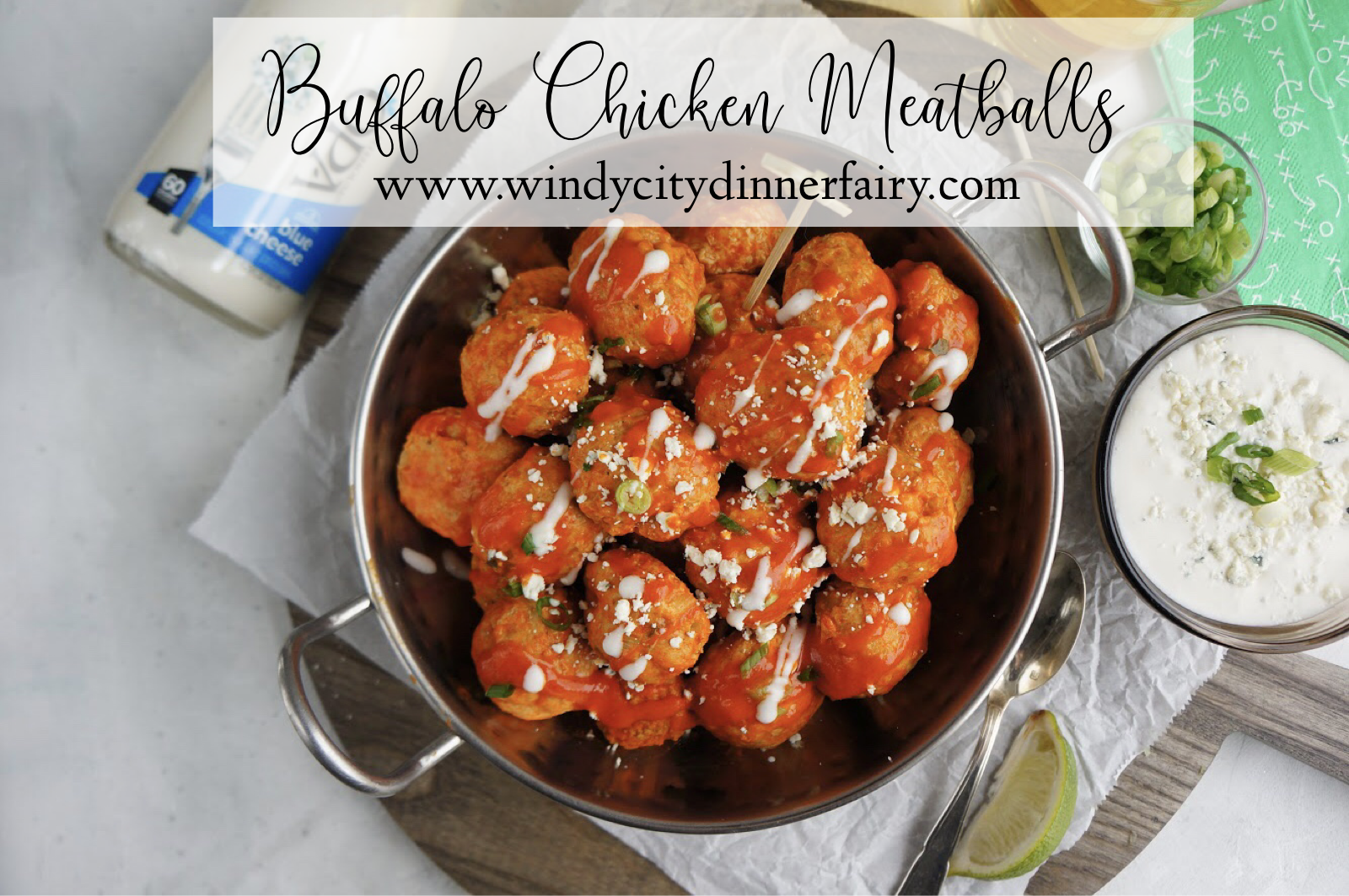 buffalo chicken meatballs