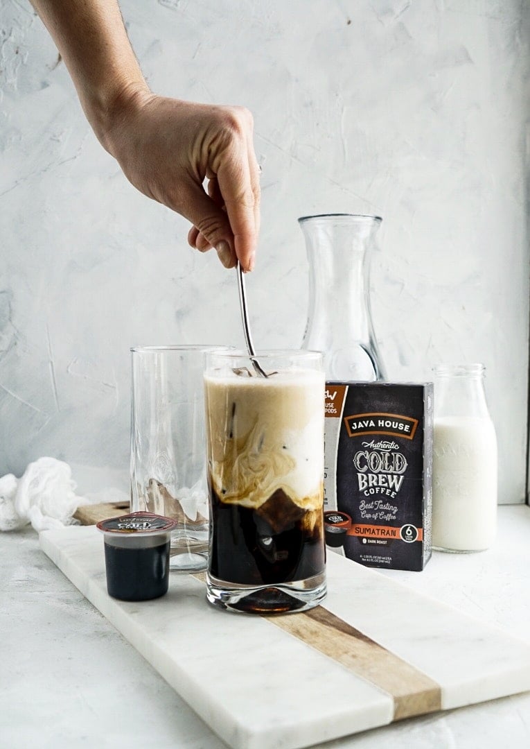 Lavender Cold Brew Latte - The Wooden Skillet