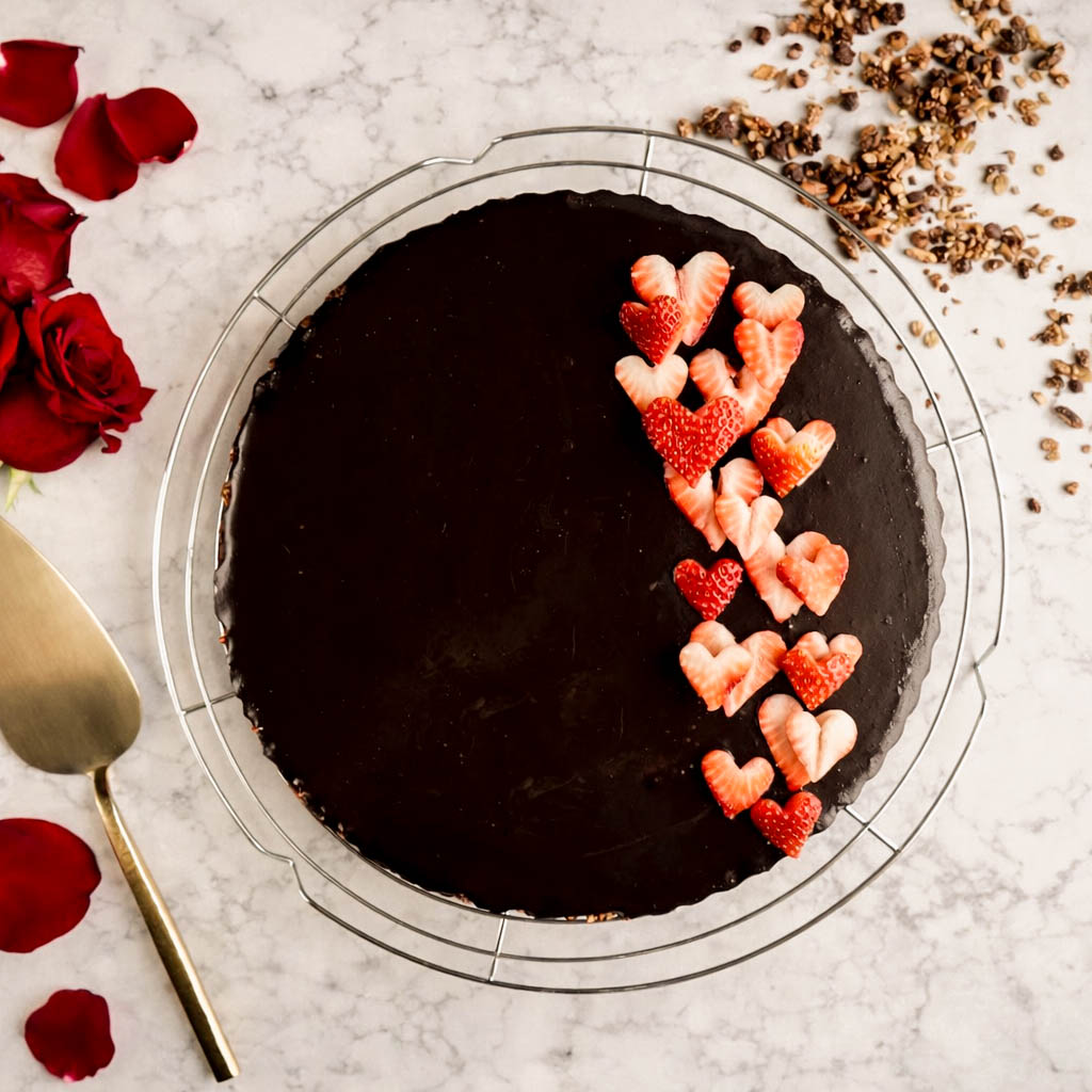 gluten free and vegan double chocolate tart chocolatetart 2