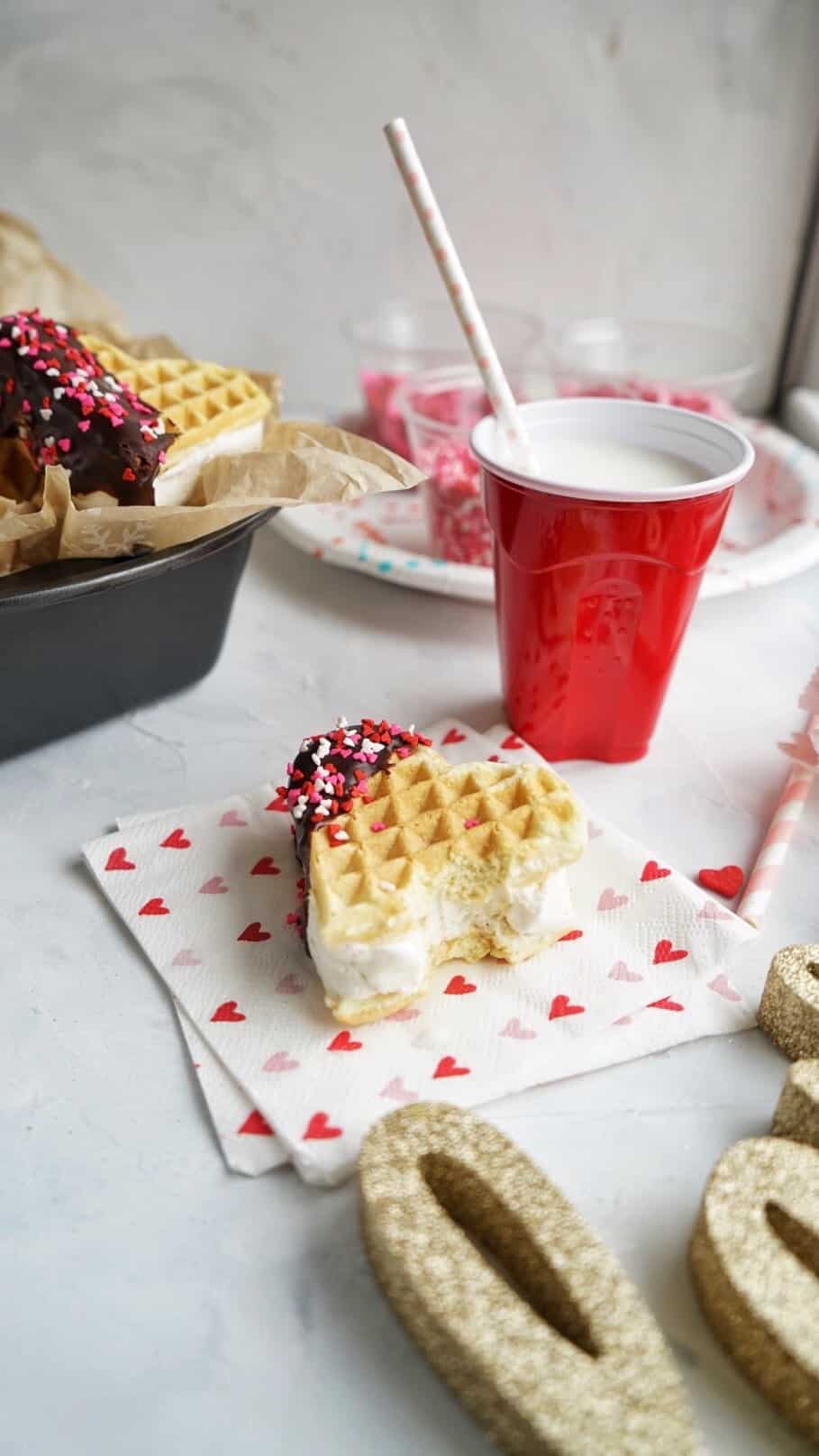 Waffle Ice Cream Sandwiches