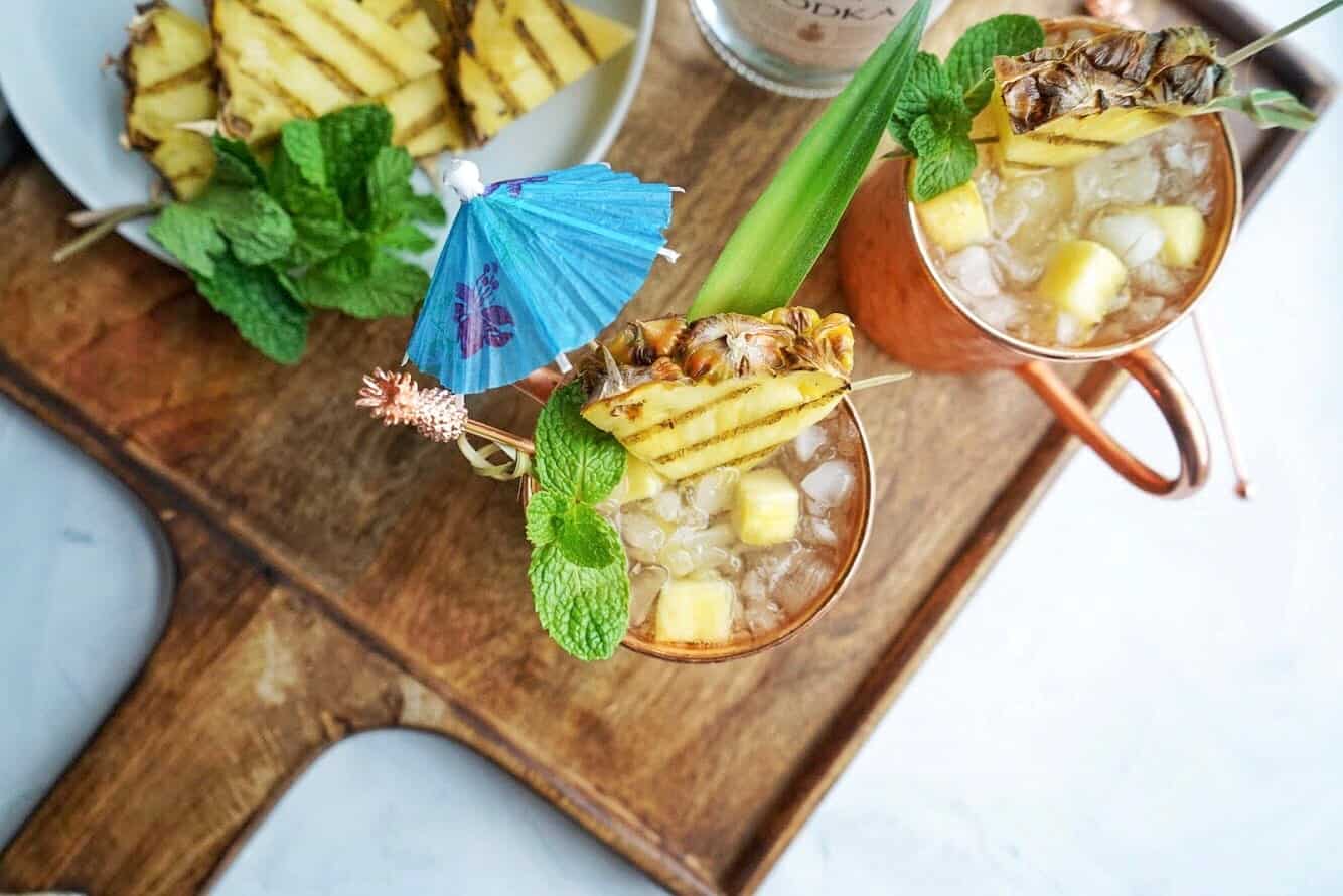 grilled pineapple mule