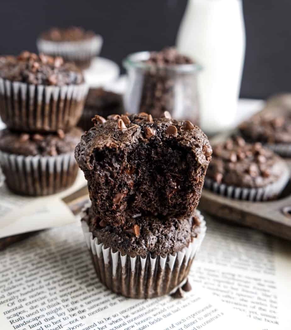 Chocolate Zucchini Muffins - The Windy City Dinner Fairy