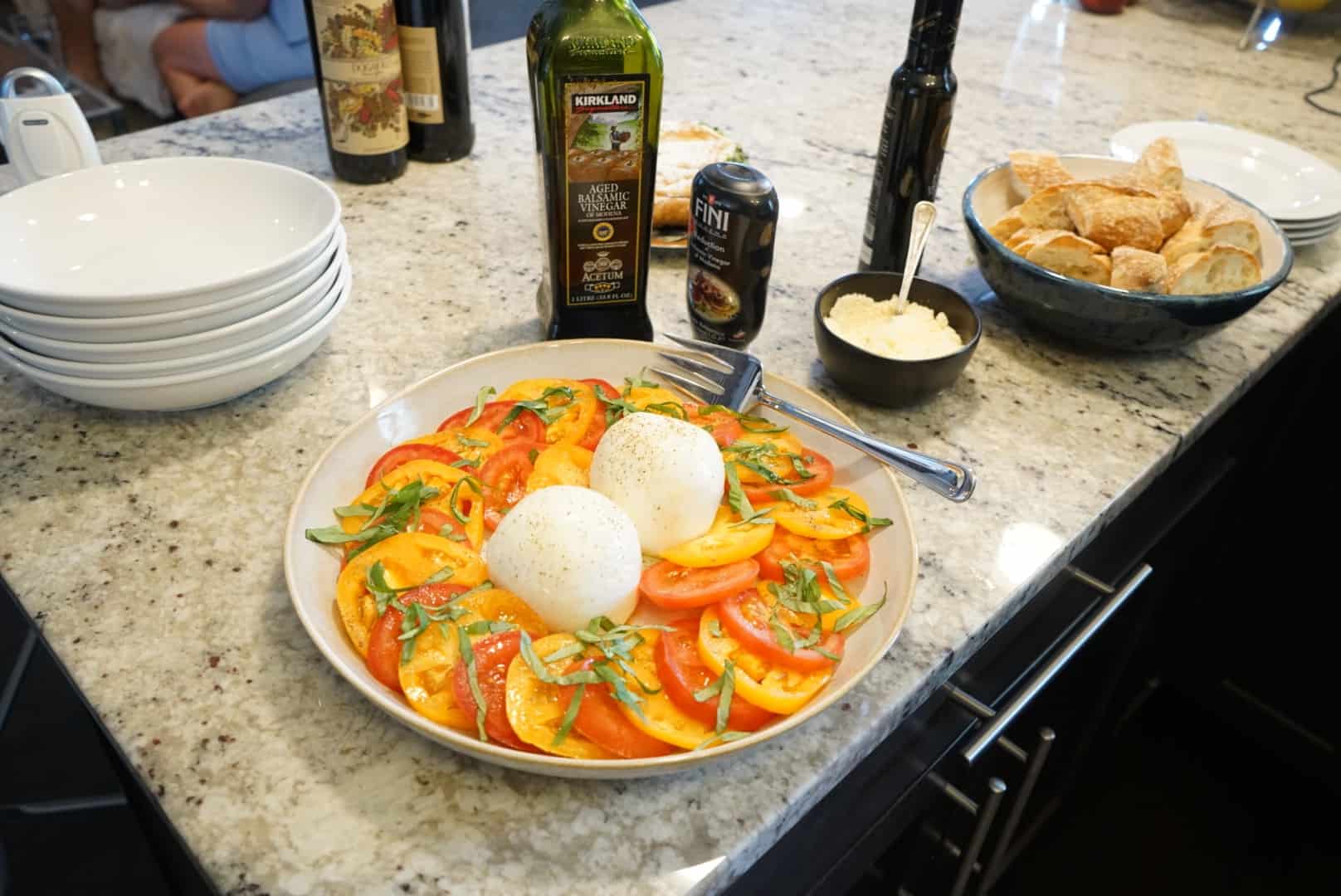 heirloom caprese salad