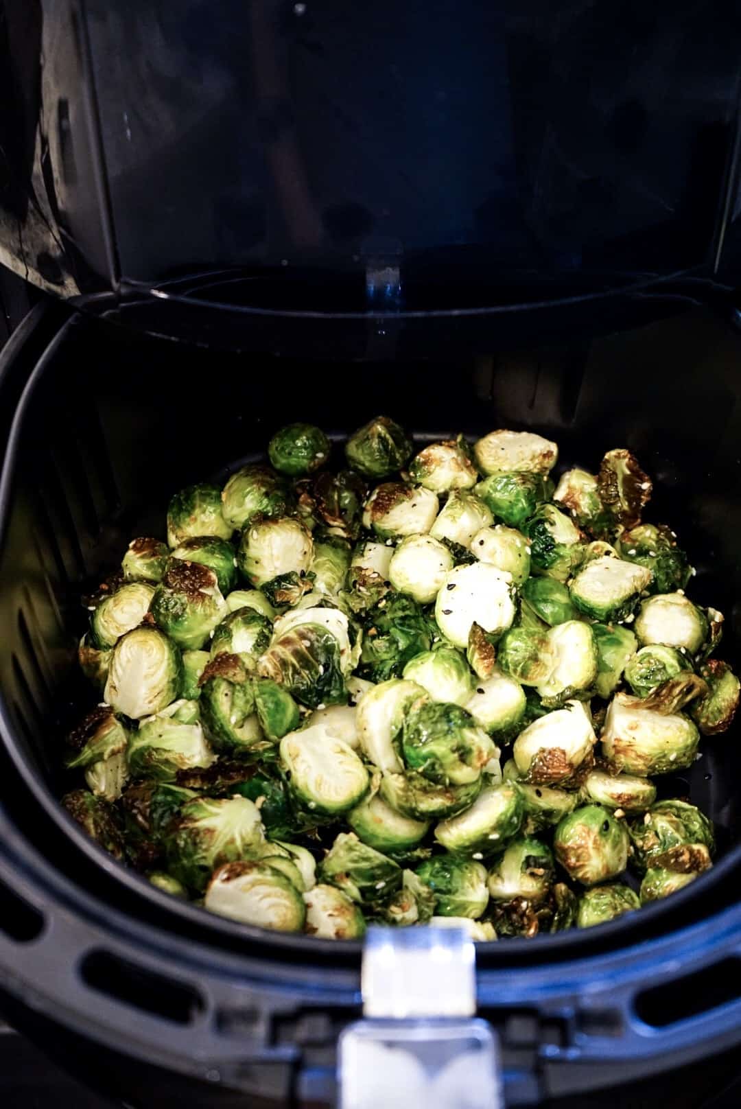 Crispy Air Fryer Asian Brussels Sprouts in air fryer
