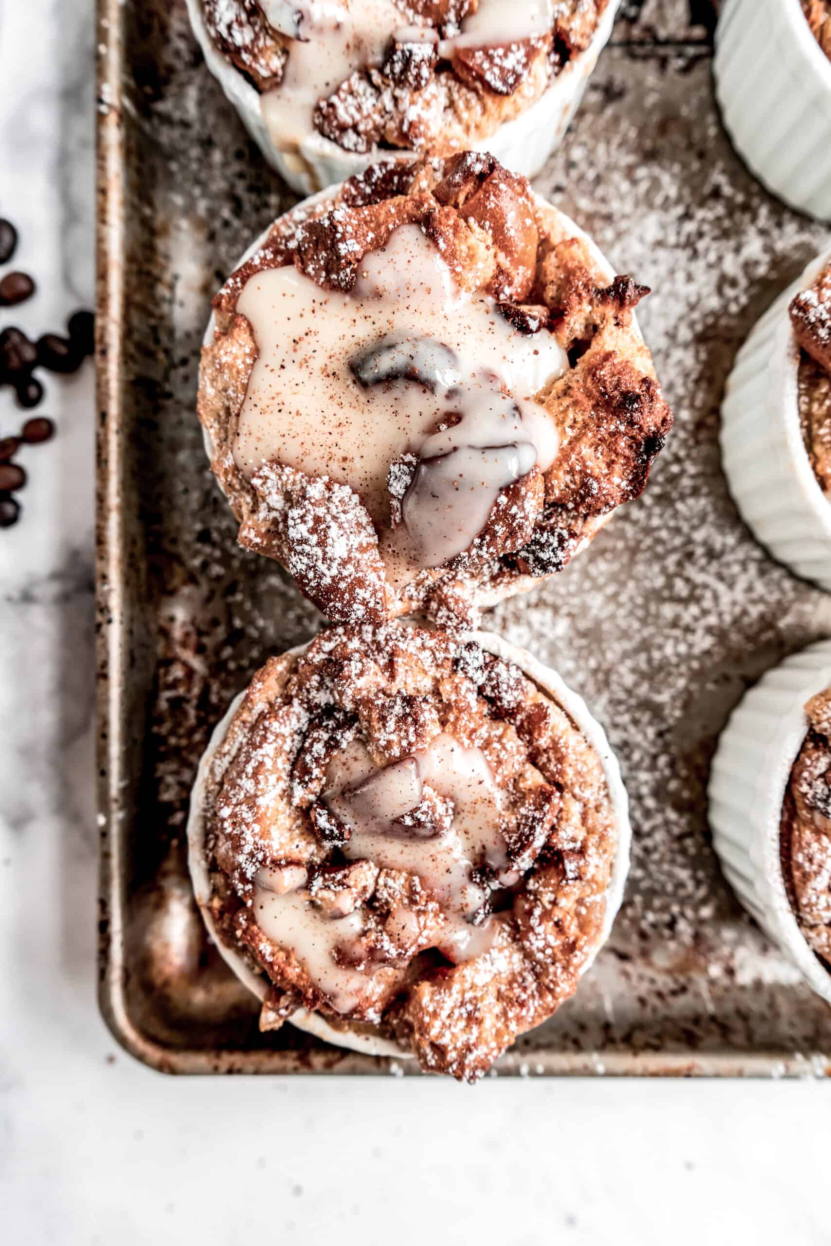 Espresso Bread Pudding with Bourbon Sauce