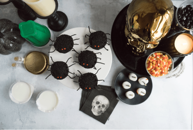 halloween spider cupcake