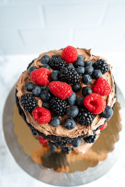 Chocolate Berry Cake - In Bloom Bakery