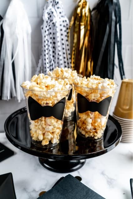 Black, White & Gold Oscars Inspired Party Ideas - Party Ideas