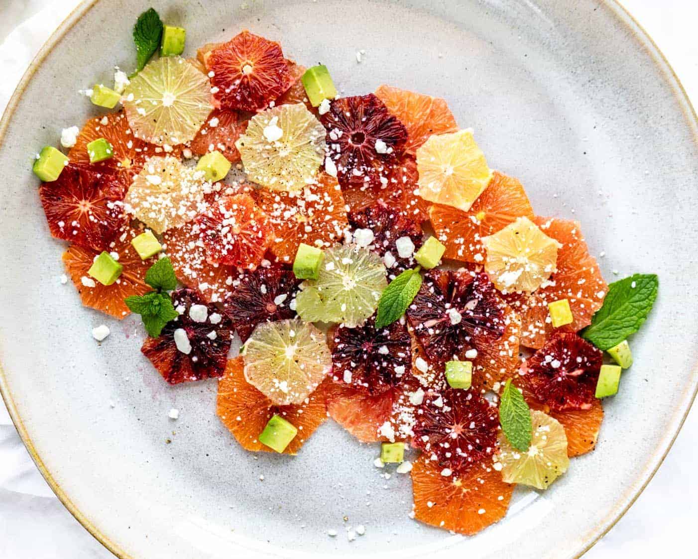 Simple Winter Citrus Salad with Champagne Vinaigrette
