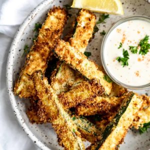 Air Fryer Zucchini Fries - The Windy City Dinner Fairy