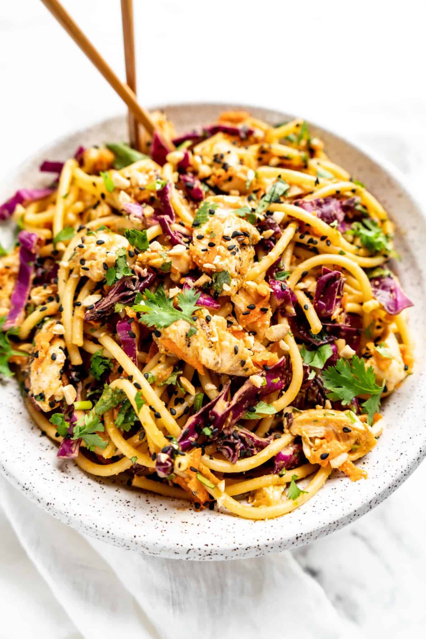 15 Minute Spicy Peanut Noodles | Windy City Dinner Fairy