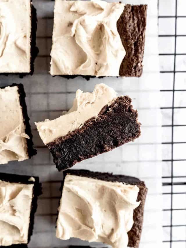 How To Make Whiskey Brownies with Peanut Butter Frosting