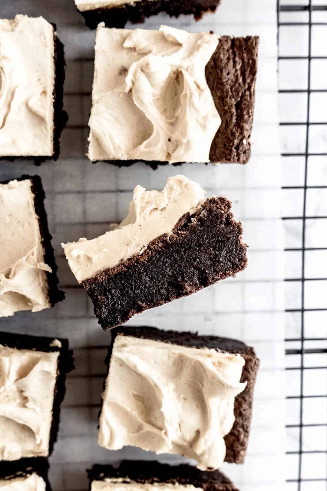 Sheet Pan Frosted Brownies for a Crowd - Of Batter and Dough