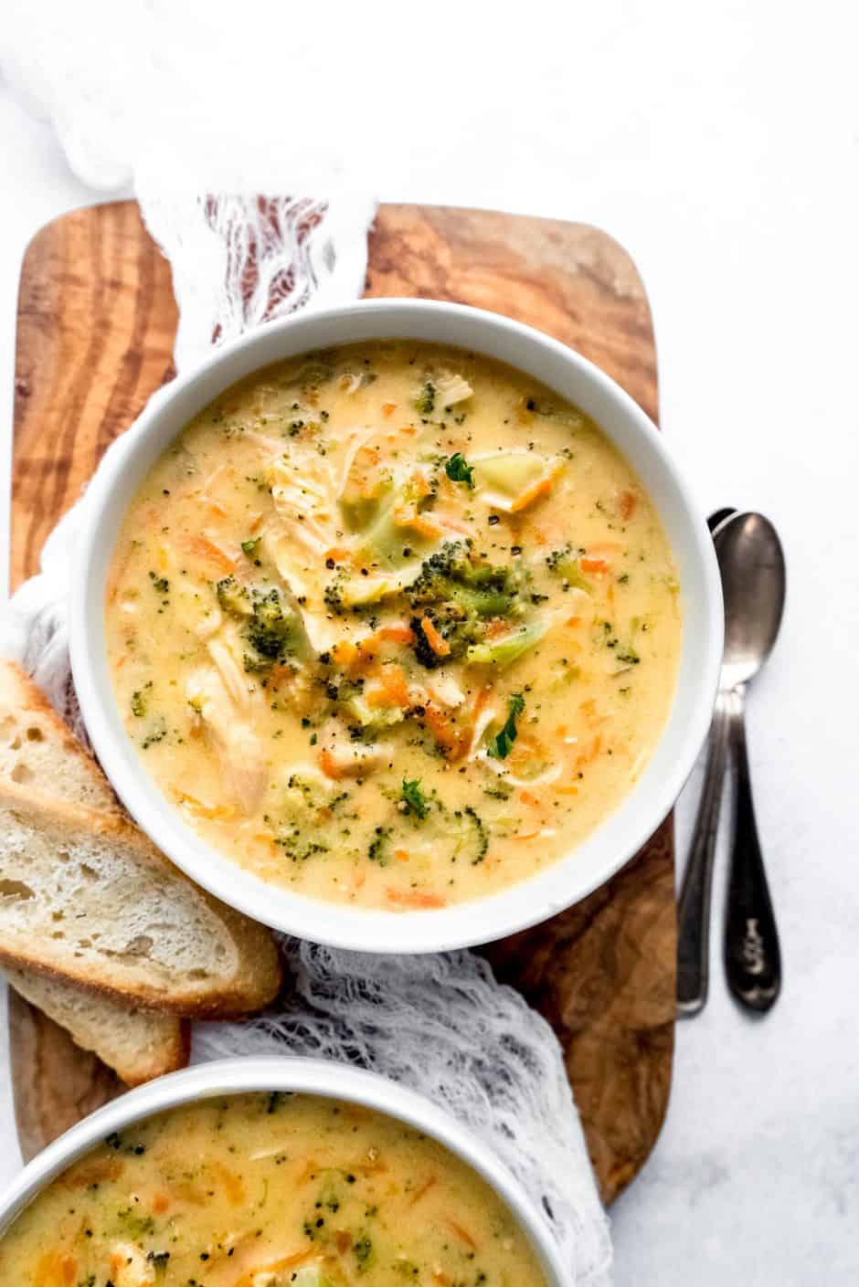 Instant Pot Broccoli Cheddar Chicken Soup - The Windy City Dinner Fairy