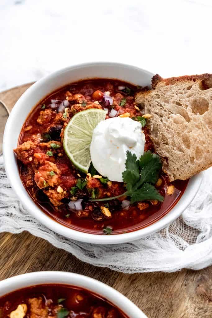 Best Spicy Ground Turkey Chili (Amazing Flavor) - Pudge Factor