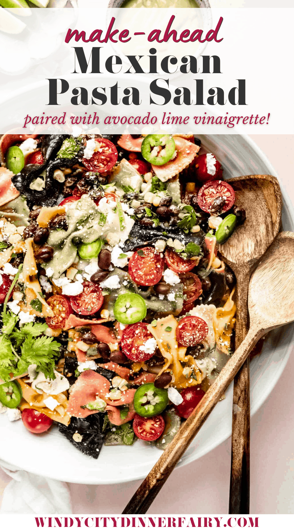 Easy Mexican Pasta Salad - The Windy City Dinner Fairy