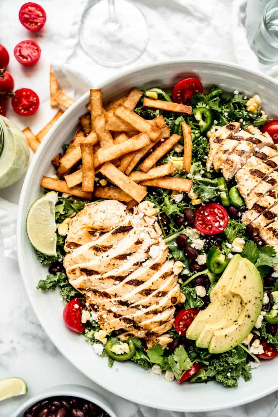 Grilled Chicken Taco Salad - The Windy City Dinner Fairy