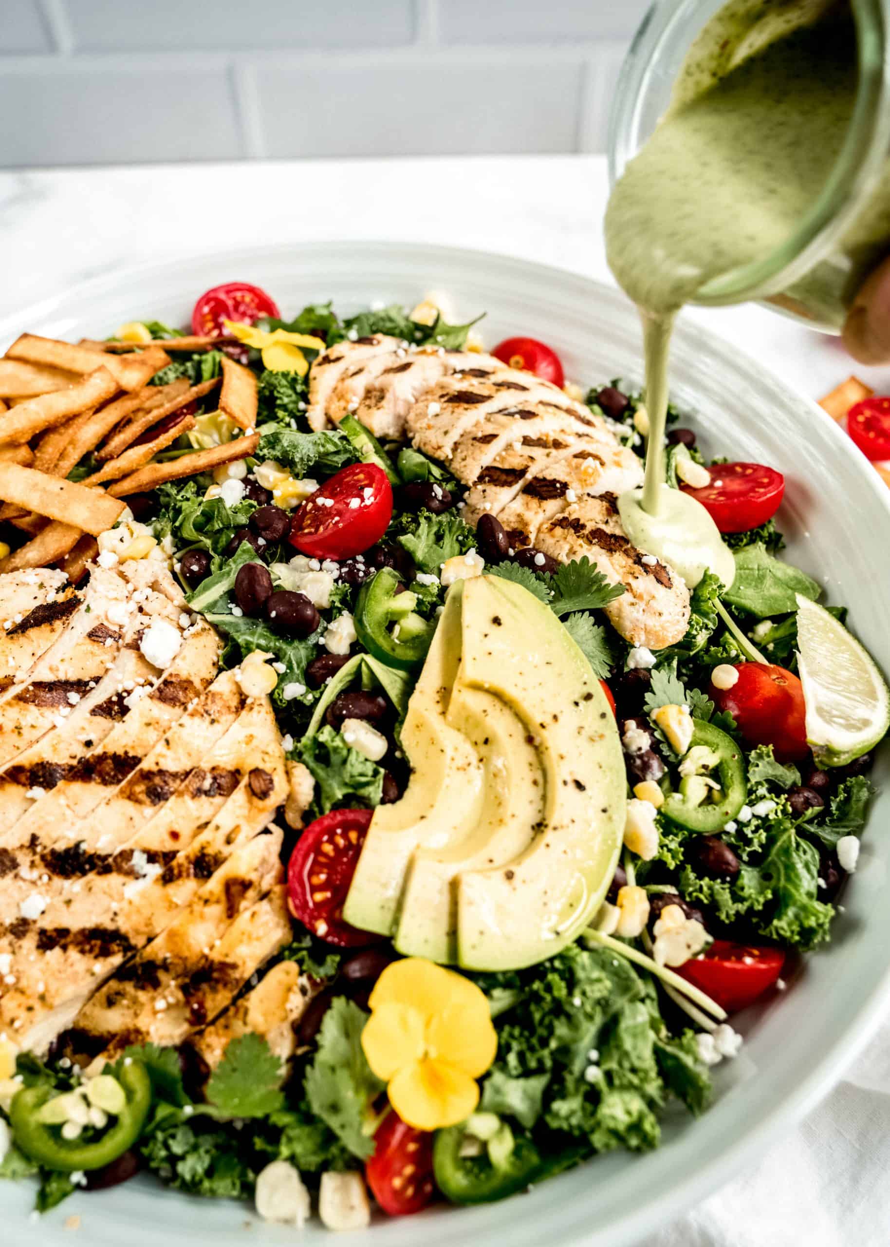 Grilled Chicken Taco Salad - The Windy City Dinner Fairy