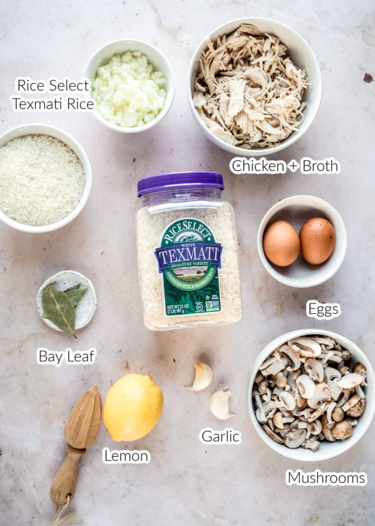 chicken lemon rice soup ingredients