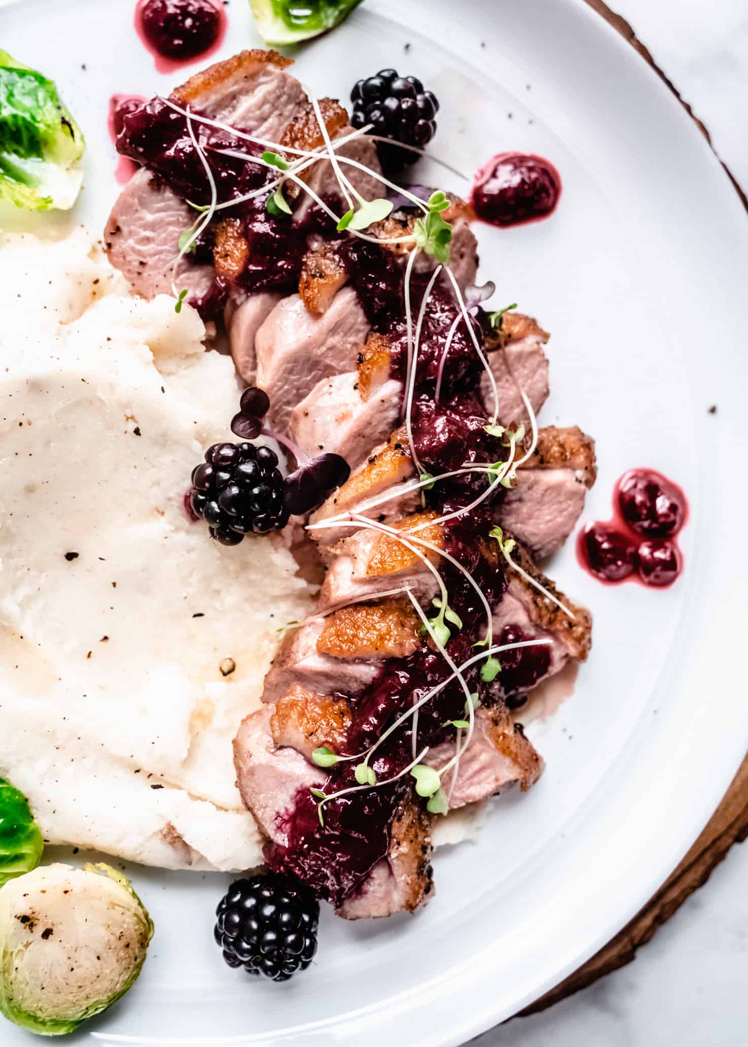 Duck Breast with Blackberry Sauce