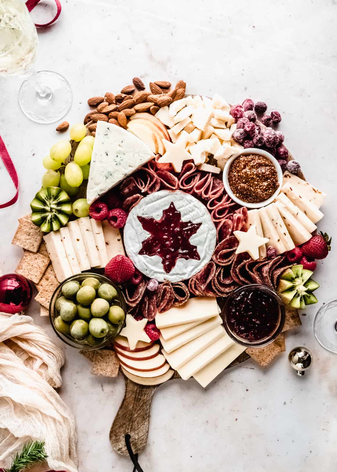 Holiday Charcuterie Board, Holiday Grazing Board