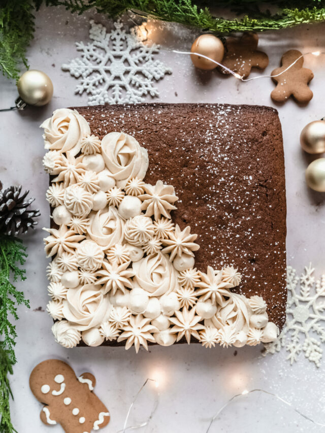 Gingerbread Snack Cake for the Holidays