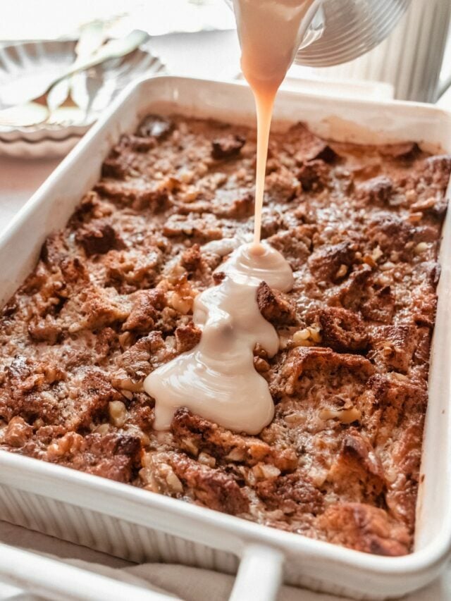 Banana Bread Bread Pudding for Easter